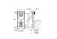 Modul podomítkový do WC 5 w 1, Grohe Rapid SL - Chrom
