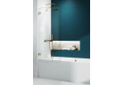 Vanová zástěna Radaway Essenza Pro Brushed Gold PNJ II, sklo čiré, 80x150cm, profil zlatá szczotkowany