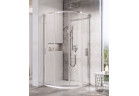 Sprchový kout Ravak Blix Slim BLSCP4, čtvrtkruhový, 90x90x195 cm, sklo čiré z warstwą AntiCalc, profil lesklý chrom