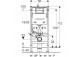Modul podomítkový Geberit DuofixBasic H112 do WC, UP100, Delta
