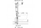 Modul podomítkový Geberit DuofixBasic H112 do WC, UP100, Delta