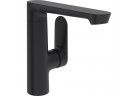 Umyvadlová baterie HansaGenesis s bočním držadlem směšovača, stojící, páková - černá matnáný