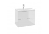 Skříňka pod umyvadlo Defra Faro D60 z dwiema szufladami, šířka 60 cm - lakier bílý lesklá 