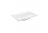 Umyvadlo nábytkové Defra Go 60, obdélníková 61x41 cm, s otvorem na baterie, z přepadem - bílá
