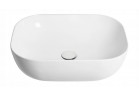 Umyvadlo na postavení na desku Corsan Mono obdélníková 46x32x14 cm s uzávěrem klik-klak bílým