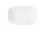 Umyvadlo na postavení na desku Corsan Mono obdélníková 46x32x14 cm s uzávěrem klik-klak bílým