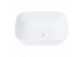 Umyvadlo na postavení na desku Corsan Mono obdélníková 46x32x14 cm s uzávěrem klik-klak bílým