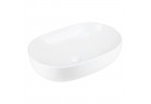 Umyvadlo na postavení na desku Corsan Olvena oválný 60x40x15 cm s uzávěrem klik-klak bílým