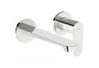 Umyvadlová baterie HansaGenesis, prvek na stěnu, výtokové rameno 20,3 cm - chrom