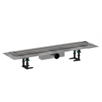 Vnější komponent odpływu Hansgrohe RainDrain Flex, 80 cm, montáž przy ścianie - černá matnáný