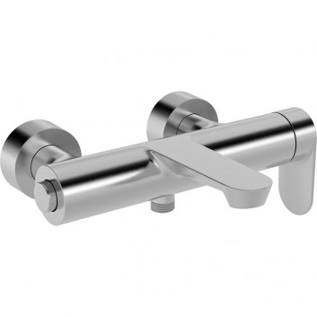 Baterie vanová - sprchová HansaGenesis, páková, nástěnná montáž - černá matnáný