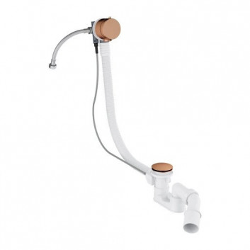 Sifon vanová OMNIRES CGS przelewowo-odpływowo-napełniający - zlatá