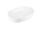 Umyvadlo na postavení na desku Corsan Olvena oválný 60x42,5x14,5 cm bez zátky - bílá