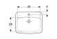 Zápustné umyvadlo 55x45cm, Geberit VariForm - Bílý / KeraTect 