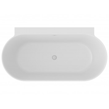 Vana volně stojící do stěny Ravak Freedom Wall II Tec, akrylová,170x87 cm - bílá, kryt odpływu bílá