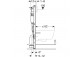 Modul podomítkový Geberit Duofix Basic do WC wiszącego, UP100 z wspornikami