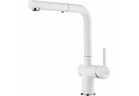 Baterie s výsuvnou sprchou Franke Active L pull-out spray - bílý polarny/ chrom