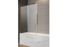 Vanová zástěna Radaway Furo Gold PND II 100, levý, sklo čiré, 100x150cm, przesuwny, profil zlatá szczotkowany