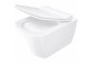 Mísa Wc se sedátkem bezkołnierzową, Deante Round, bílá