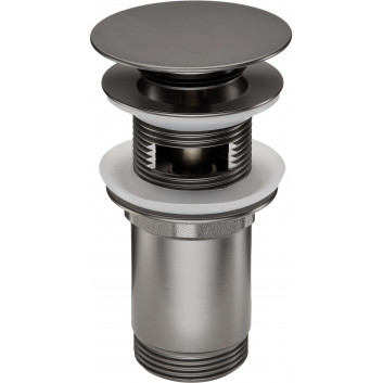 Zátka Deante pro umyvadlo nebo bidetu z tuleją, univerzální - bílý