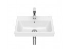 Umyvadlo stěnová Roca Gap, 50 x 42 cm s otvorem na baterie, z přepadem - bílá