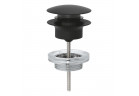 Souprava odtokový Grohe s uzávěrem druhu klik-klak, pro umyvadla z přepadem - phantom black