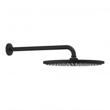 Horní sprcha Grohe Rainshower Cosmopolitan 310, rameno nástěnné 380mm, brushed hard graphite