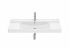 Umyvadlo stěnová Roca Ona 100x46 cm FIineceramic, s otvorem na baterie, z přepadem - bílá