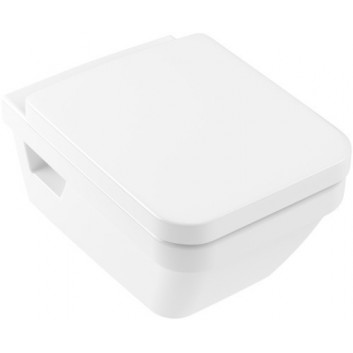 Závěsné wc Villeroy&Boch Architectura, 53x37 cm, bez kołnierza, s povrchem antybakteryjną AntiBac, s povrchem ochronną CeramicPlus - bílá