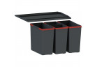 Sortownik odpadów Franke Easy Sort 600-2-2, s poklopem, z 4 pojemnikiami