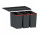 Sortownik odpadów Franke Easy Sort 600-2-2, s poklopem, z 4 pojemnikiami