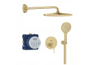 Sprchový set Grohe Essence podomítkový s hlavovou sprchou Rainshower mono 310 - brushed cool sunrise
