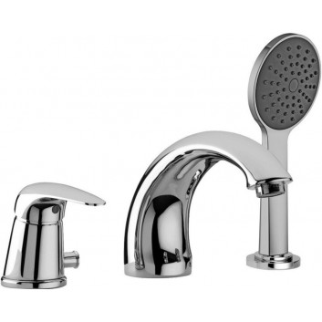 Vaňová baterie Paffoni Elle, 3otvorová, černá matnáný, EL040NO