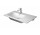 Asymetrické umyvadlo Duravit ME by Starck 83x49 cm, 1 otvor na baterii z levé strány stronie - bílá