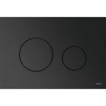 Splachovací tlačítko TECEloop do WC - sklo černé, Tlačítka černé