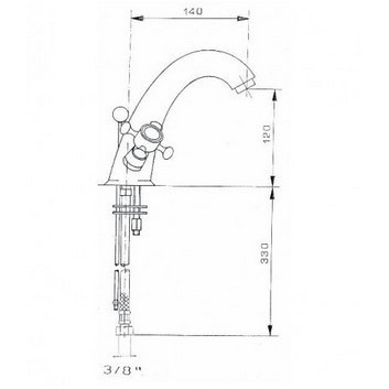 Umyvadlová baterie Reitano Atea