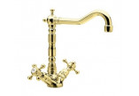 Umyvadlová baterie vysoká Reitano Antea s automatickým uzávěrem - zlatá