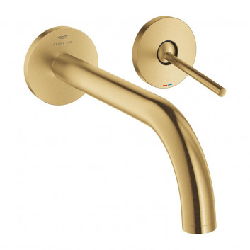 Umyvadlová baterie Grohe Atrio 2 dvouotvorová, dosah mazaniny 185 mm - brushed cool sunrise