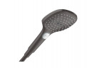 Ruční sprcha Hansgrohe Raindance Select E 120 3jet PowderRain EcoSmart - černá kartáčovaný chrom