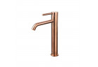 Umyvadlová baterie vysoká Emporia Fly, páková - měď szczotkowana