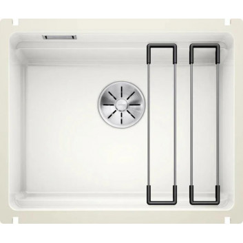 Dřez Blanco Etagon 700 silgranitowy 73x46 cm z prowadnicami - tartufo