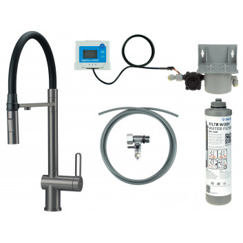 Dřezová baterie Deante Momi s výsuvnou sprchou - chrom