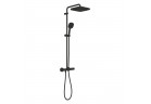 Sprchový systém Grohe Tempesta s termostatem k montáži na stěnu, s hlavovou sprchou kwadratową 25 cm - matte black