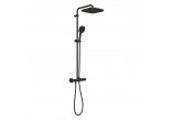 Sprchový systém Grohe Tempesta s termostatem k montáži na stěnu, s hlavovou sprchou okrągłą 25 cm - matte black