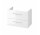 Skříňka koupelnová pod umyvadlo Cersanit Larga 80 cm, podvěsná - bílý lesklá 