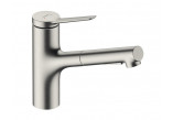 Dřezová baterie Hansgrohe Metris Select M71, páková 320, 1jet - ušlechtilá ocel finish