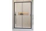 Dveře sprchové 110cm, Radaway Alienta Black DWJ, sklo čiré, profil černá