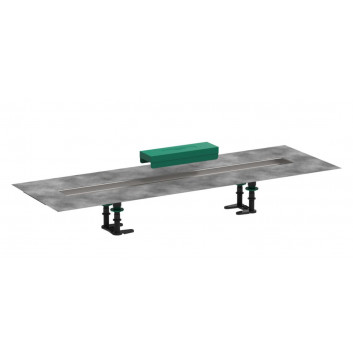 Lineární odtok Hansgrohe RainDrain Match, 70 cm, s rámem o regulowanej wysokości - chrom