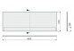 Krycí panel k vaně Sanplast Free Line 100x140 pravá - barva bílý