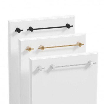 Madlo Defra Latte, dwupunktowy, šířka 20,2 cm, do samodzielnego montażu na meblu - chrom lesklá